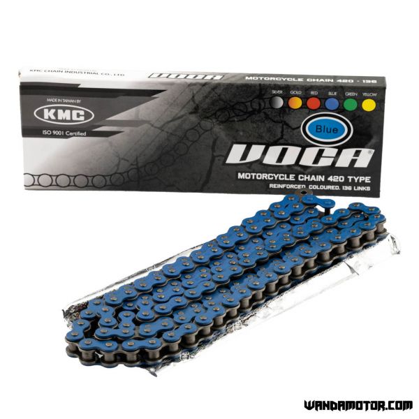 Chain Voca 420-136 blue reinforced-1